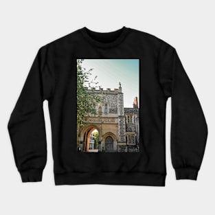 Medieval archway in the city of Norwich Crewneck Sweatshirt